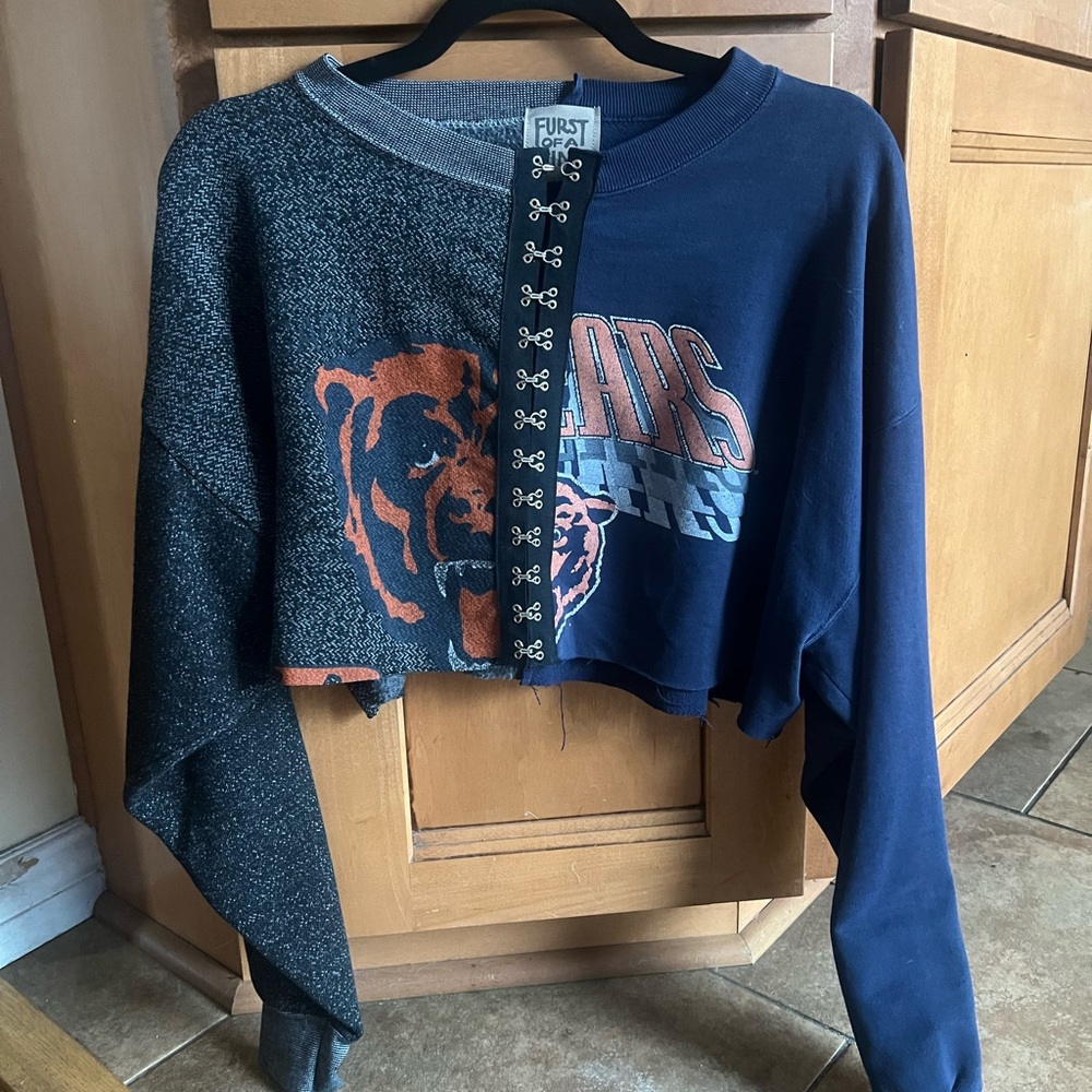 FurstofaKind Vintage Chicago Bears Cropped pullover
